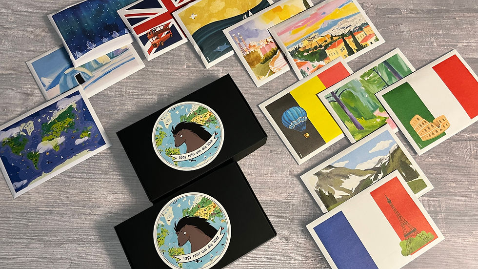 Iggy reist Paket-Inhalt: Vorlesegeschichten, Rätsel und Überraschungen für Kinder