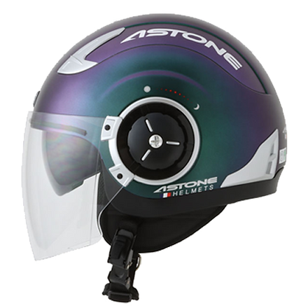 DJ11 MATTGREEN PURPLE IRIDIUM | ASTONE HELMETS JP