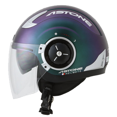 DJ11 MATTGREEN PURPLE IRIDIUM | ASTONE HELMETS JP