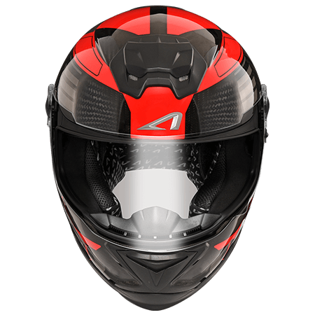 GT-1000F-AC12 BLACK/RED | ASTONE HELMETS JP