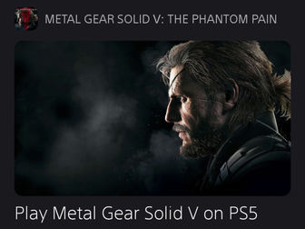 Metal Gear Solid V : The Phantom Pain - PS5'de Oynayın