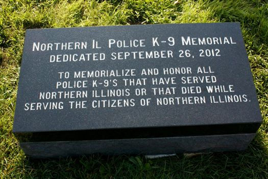 Annual K-9 Memorial Ceremony, Hosted by Northern IL Police K-9 Memorial