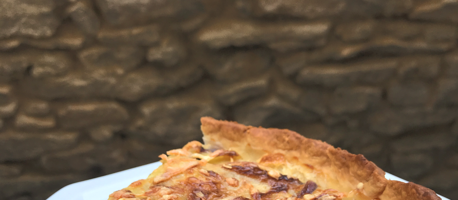 Tarte aux pommes de terre et truite fumée 