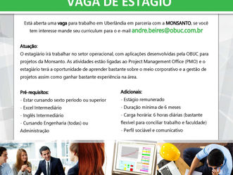 Oportunidade de Estágio!