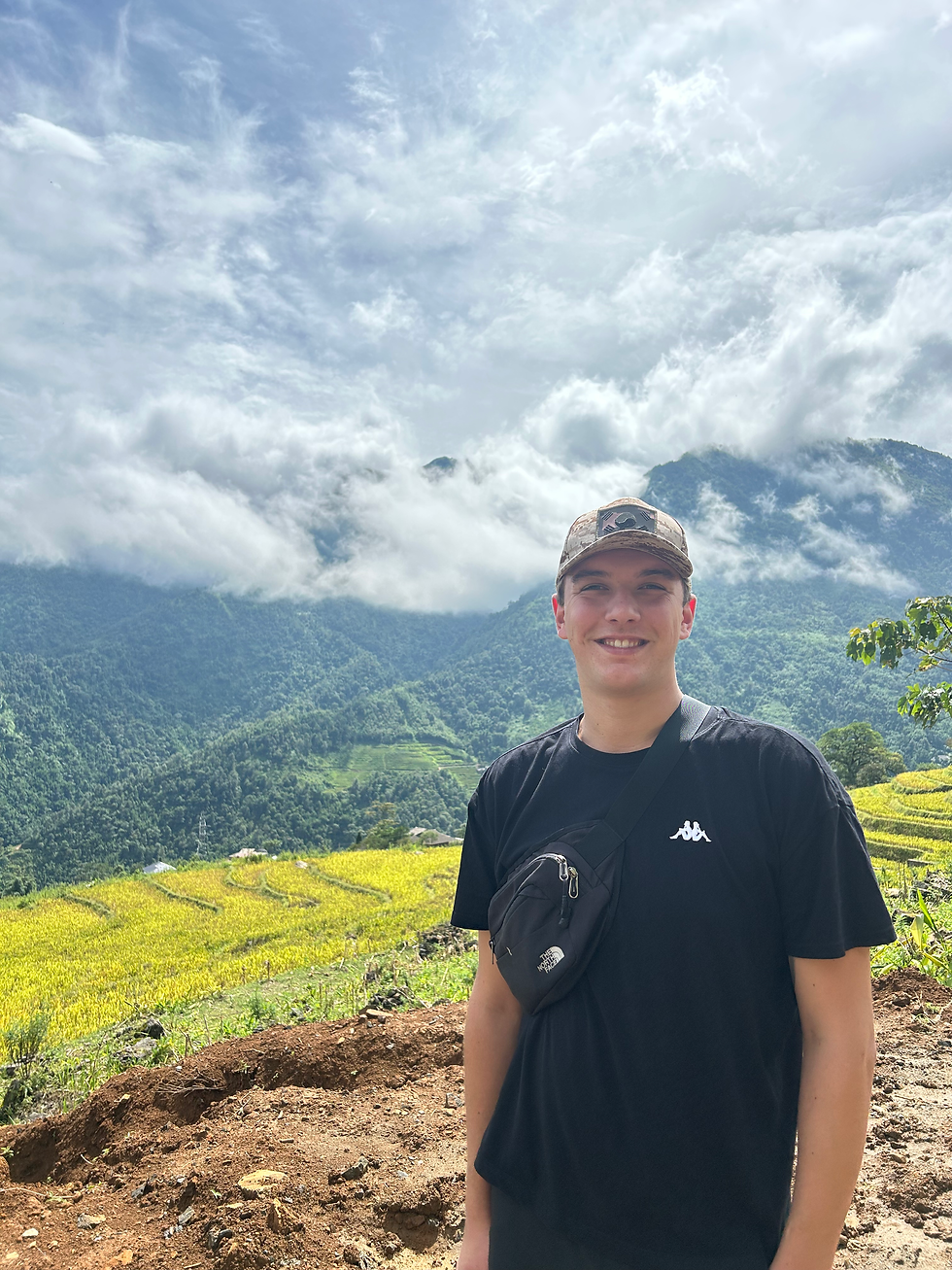 In der Region um Sapa genieße ich die Landluft, die ich aus meiner Heimat in Bayern kenne.