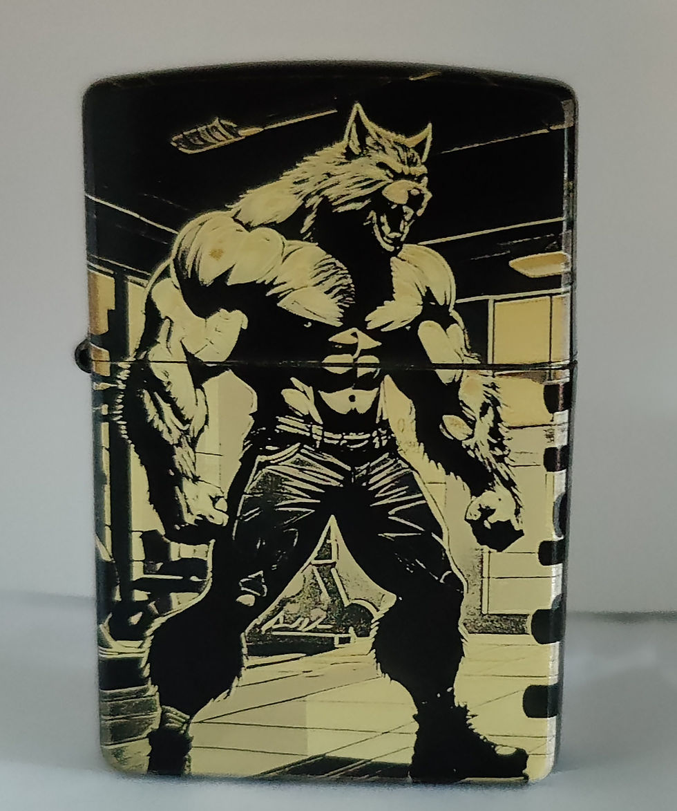 Zippo Feuerzeug mit Lasergravur, geschlossen