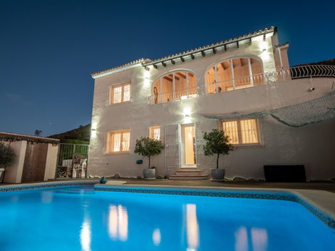 Javea Rental Villa Gavilan Pool and house