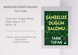 ŞANZELİZE DÜĞÜN SALONU-Tarık Tufan