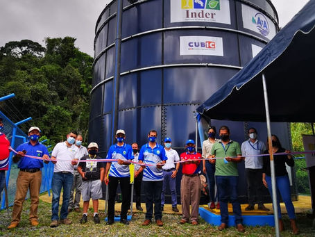 2 000 familias de 16 comunidades estrenan moderno tanque de agua potable