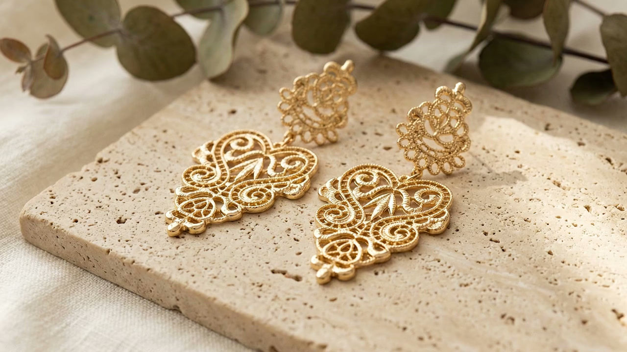 Agnes Earrings -Gold