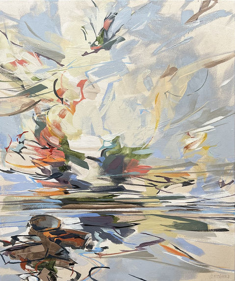 Jeffrey T. Fitzgerald painting, 2023-2024 series: In The Current