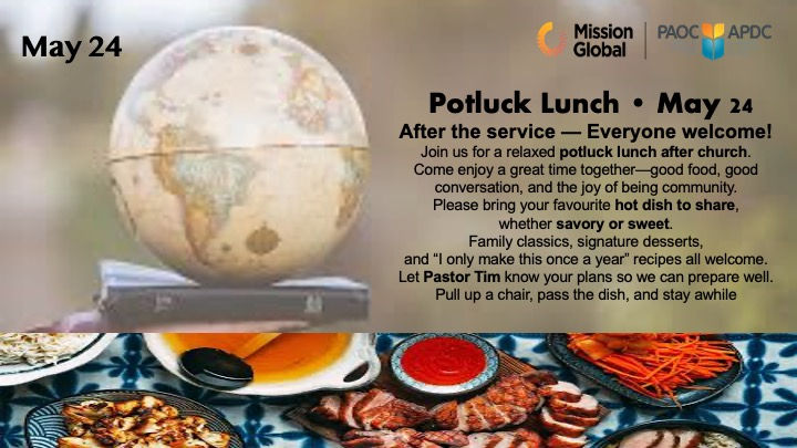 Missions Sunday Potluck Lunch