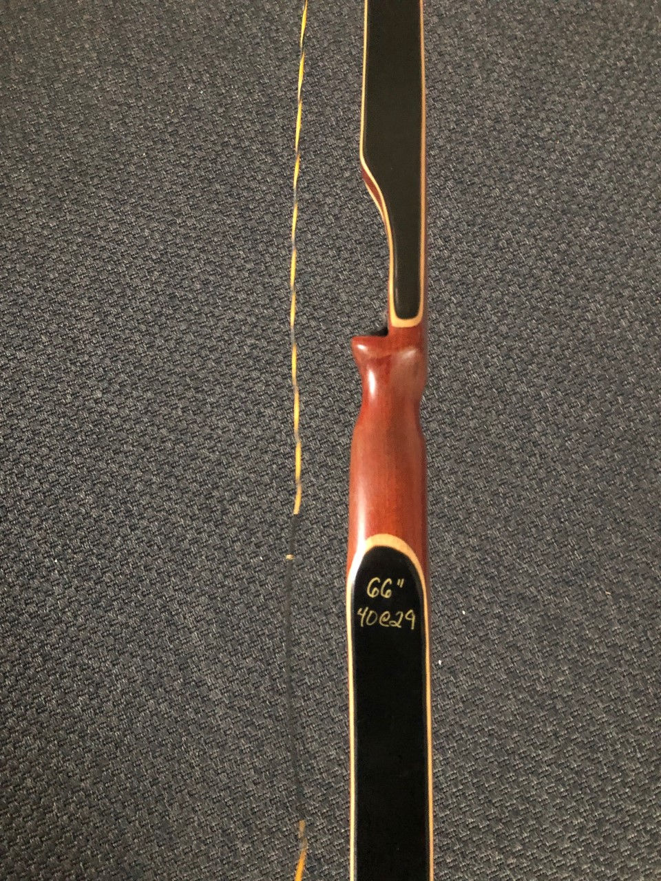 Thumbnail: Unmarked Longbow 66" 38#