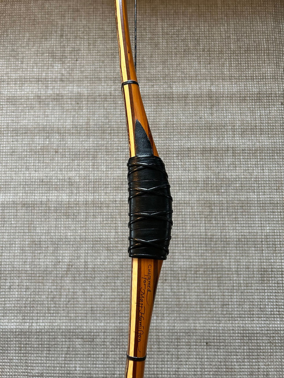 Thumbnail: John Strunk " asian" w. siyahs. Cherry bark backed. 64" 45#