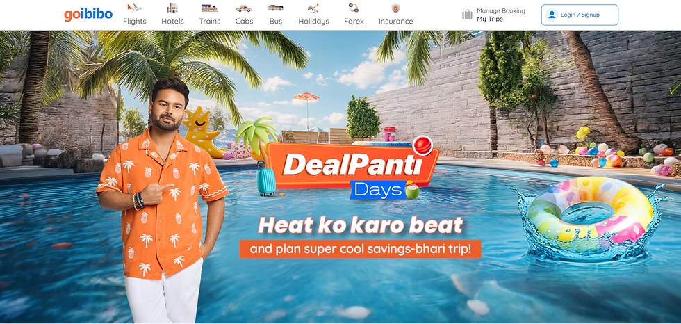 Goibibo  Dealpanti Days