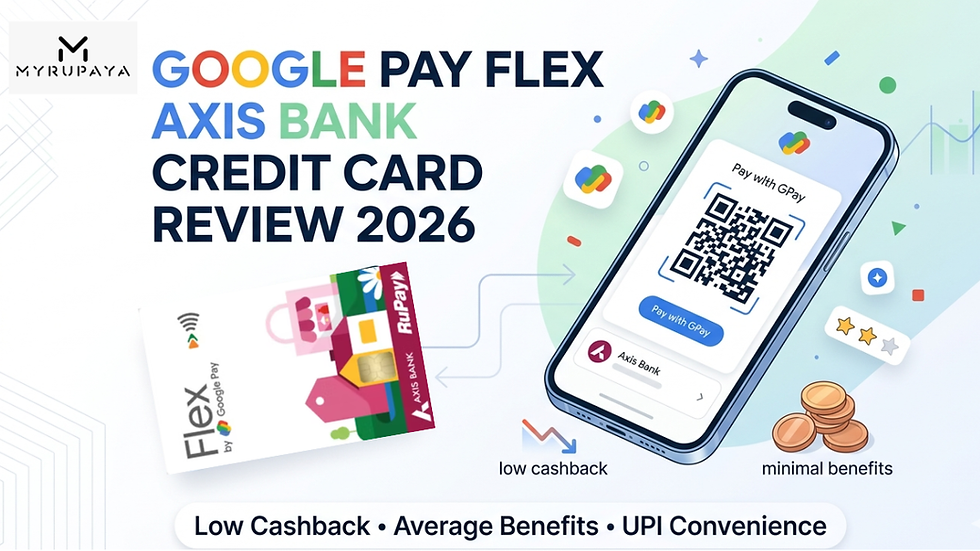 Google Pay Flex Axis Bank Credit Card Review 2026: Average Card with Low Cashback