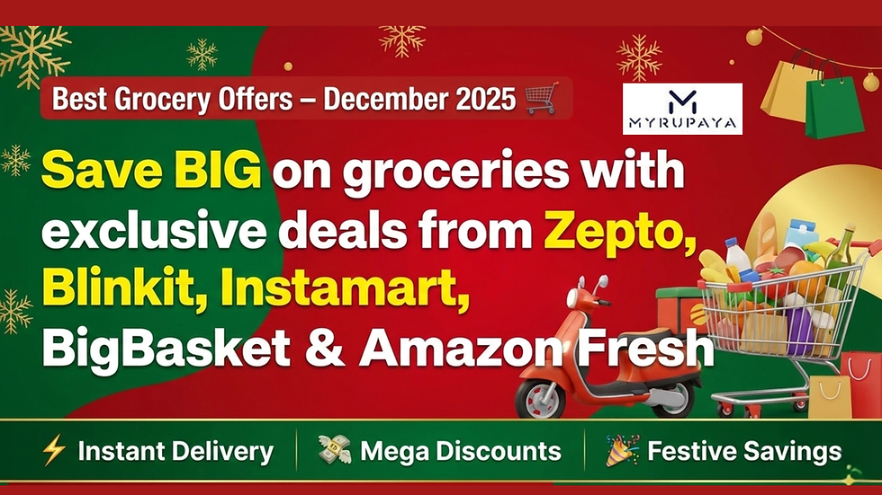 Best Grocery Offers on Instamart, Blinkit & Zepto for December 2025