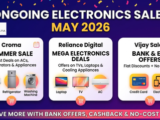 Ongoing Electronics Sales in May 2026 – Croma, Reliance Digital, Vijay Sales, Lenovo & Sony Deals, Dates & Shopping Tips