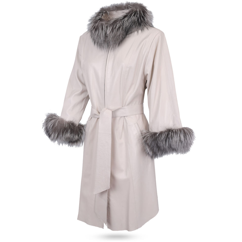 Thumbnail: Nappa Leather Long Coat