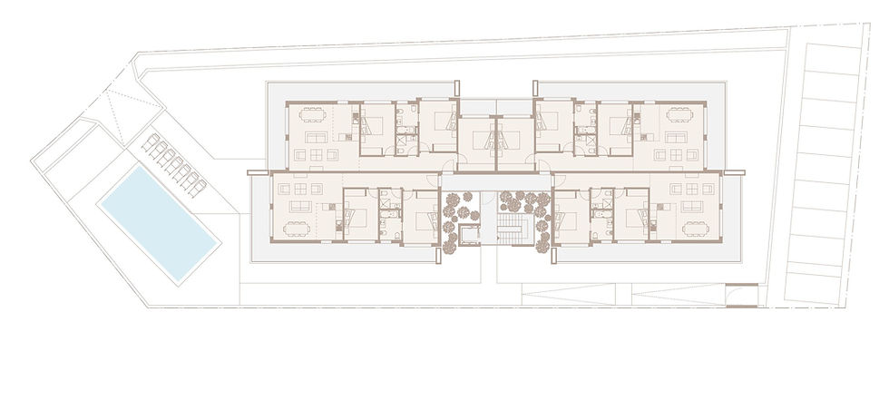 Floor plan of apartments in Sao Martinho do Porto Portugal