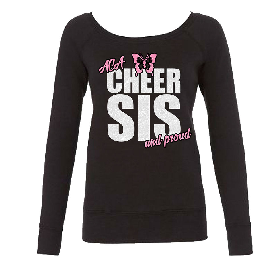 Thumbnail: Glitter "Cheer Sis and Proud" Long Sleeve Sweat