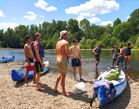 Rando canoë entre amis
