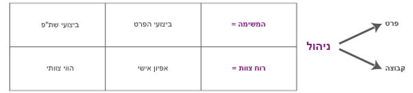 המודל הניהולי ועבודת צוות