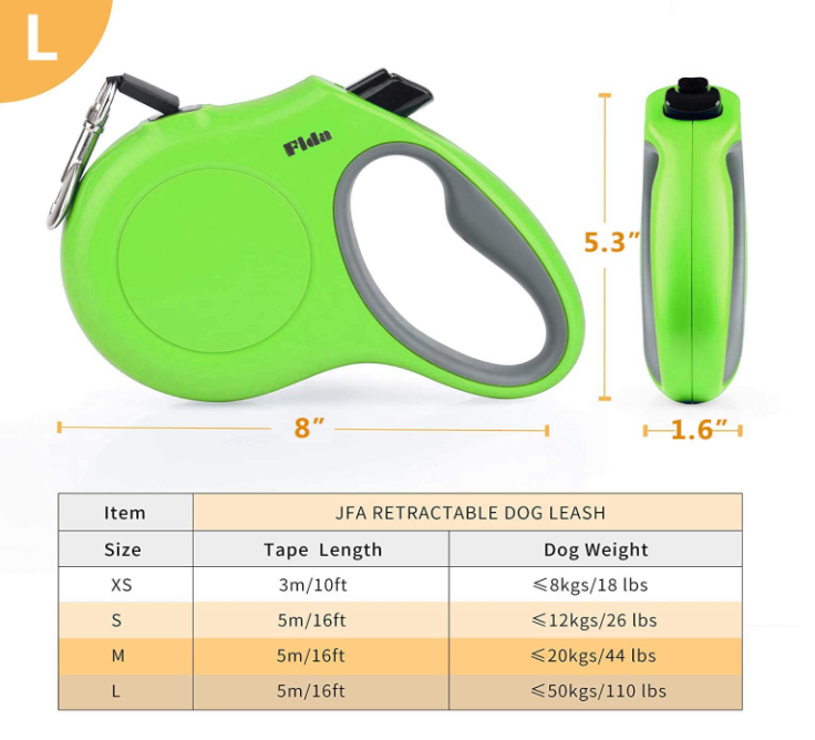 Thumbnail: Large Heavy Duty Frida Retractable Dog Leash