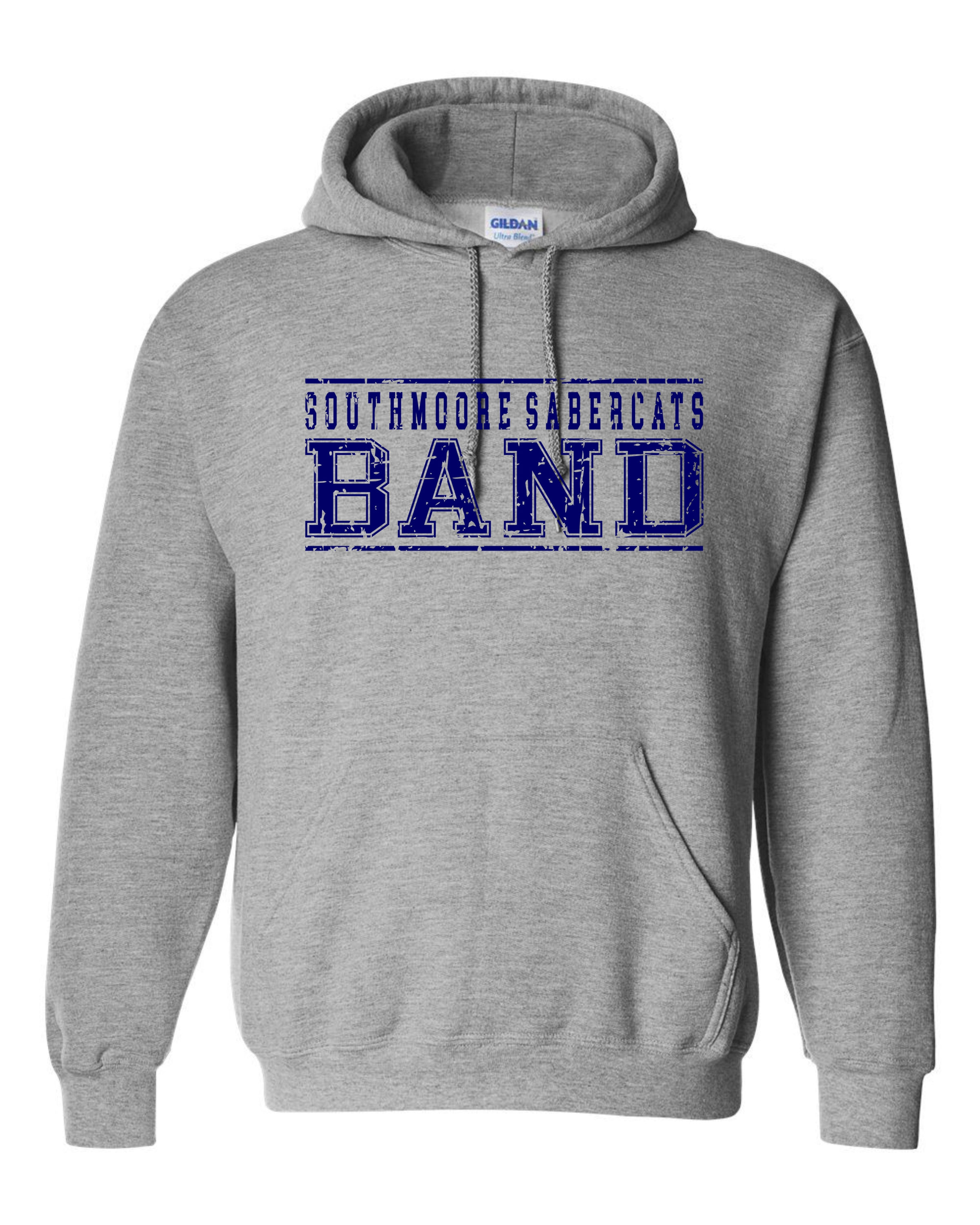Southmoore Sabercats BAND - Heather Grey Hoodie