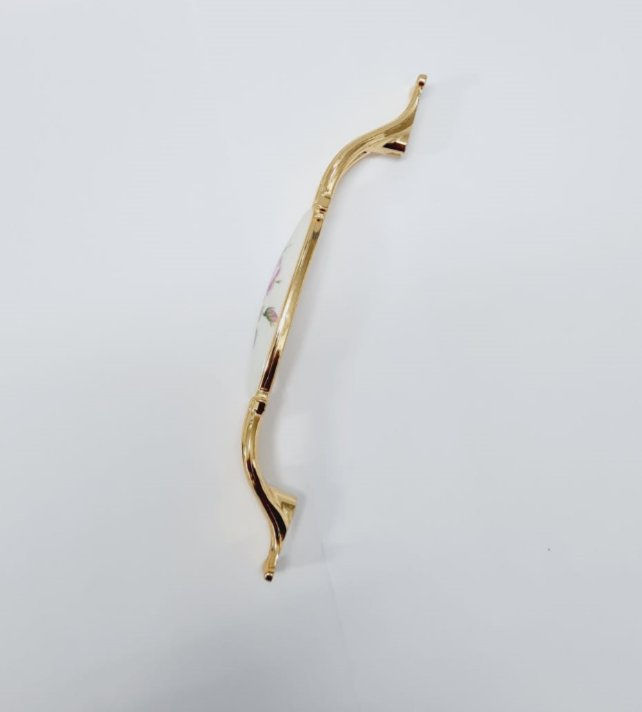 Narin 128 mm Metal Gold Kasa Beyaz Basak Desenli / 5 ADET