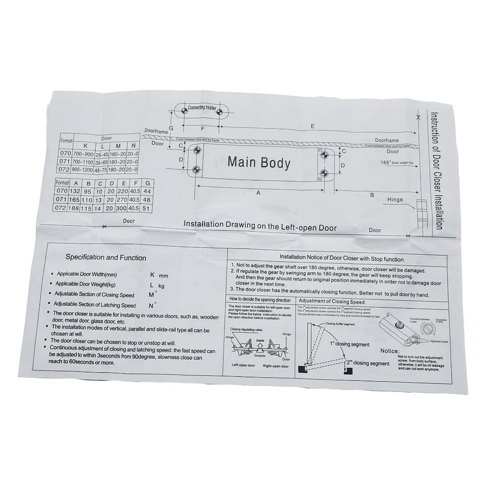 Миниатюра: Canex Kapı Hidroliği | No : 3 | Ahşap ve Metal Kapılara Kolay Kapama ve Yumu