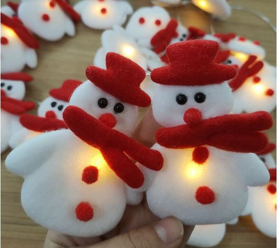 Miniatura: LED Christmas Snowman Lights Strings Christmas Tree Holiday Party Decoration Lan