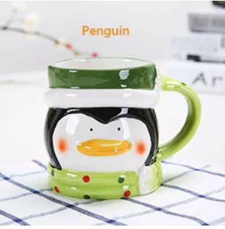 Miniatura: HOMIE New Christmas cup Ceramic Coffee Mug 3D Santa Claus Creative Cartoon Milk