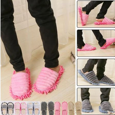 Miniatura: Zapatillas de microfibra lavables para el hogar, calzado de limpieza de suelo, r