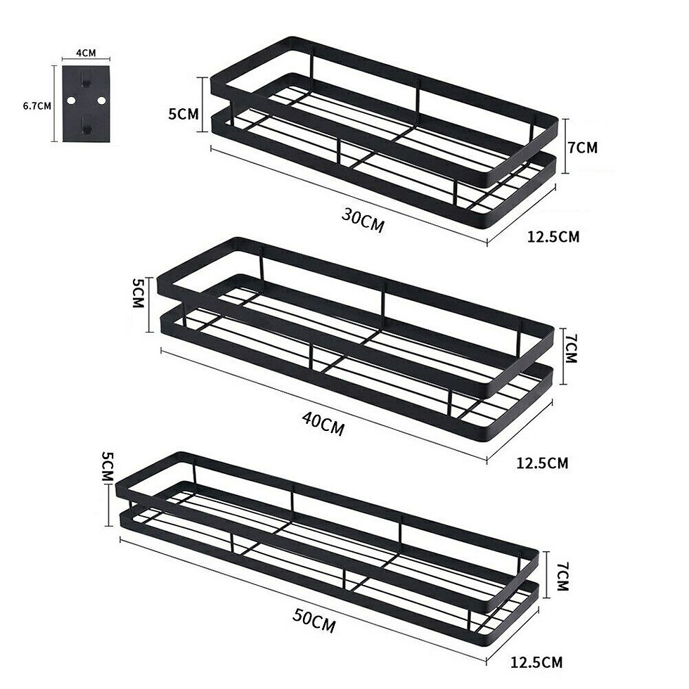 Miniatura: Estante de especias de metal Estante de condimento Organizador de armario Estant