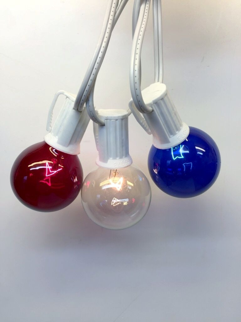 Miniatura: 4th of July Red, White, Blue Light Chain & Pendant Lighting Patio Sets