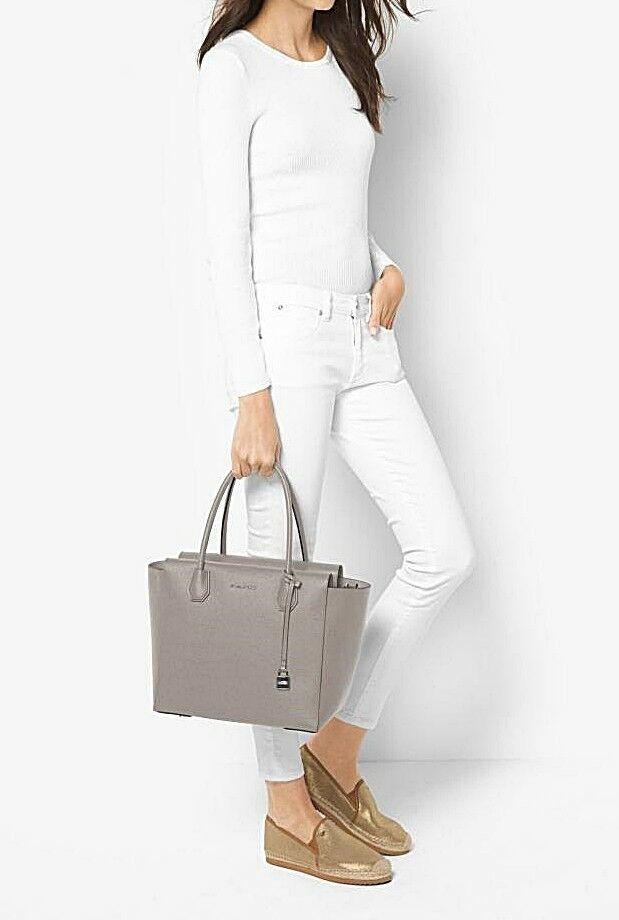 Miniatura: Michael Kors bolso Bag Mercer lg satchell cuero Quarry Grey nuevo