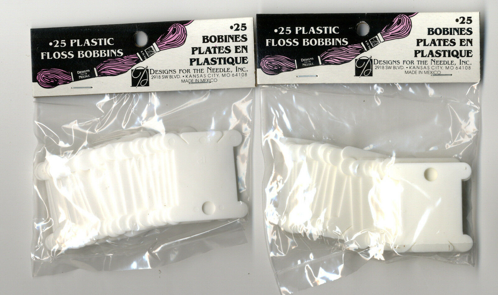 Janlynn ~ 50 New Plastic Coils of Silk Cross Stitch Embroidery #3002-02