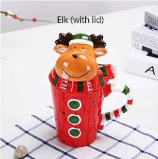 Miniatura: HOMIE New Christmas cup Ceramic Coffee Mug 3D Santa Claus Creative Cartoon Milk