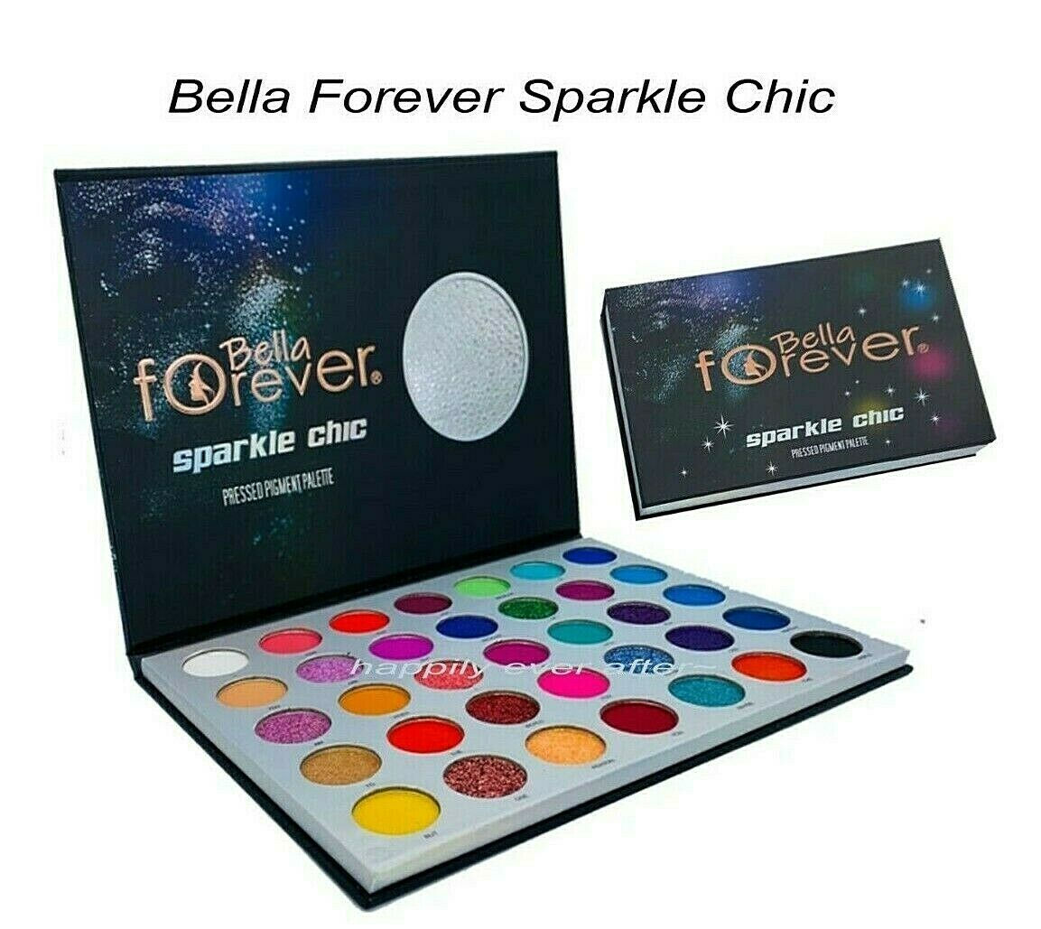 Bella Forever Sparkle Pigmentado Colores Paleta Chic 35-Nuevo y Auténtico