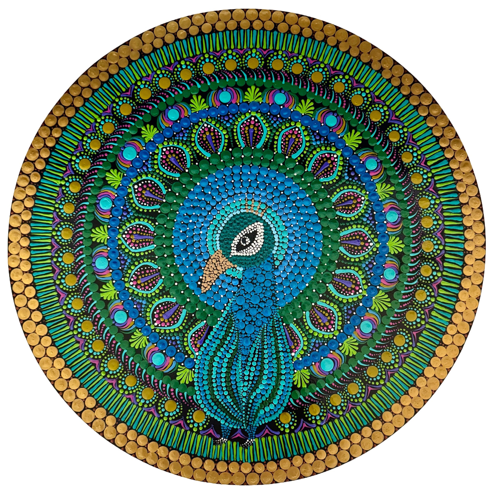 Peacock Inspired Mandala