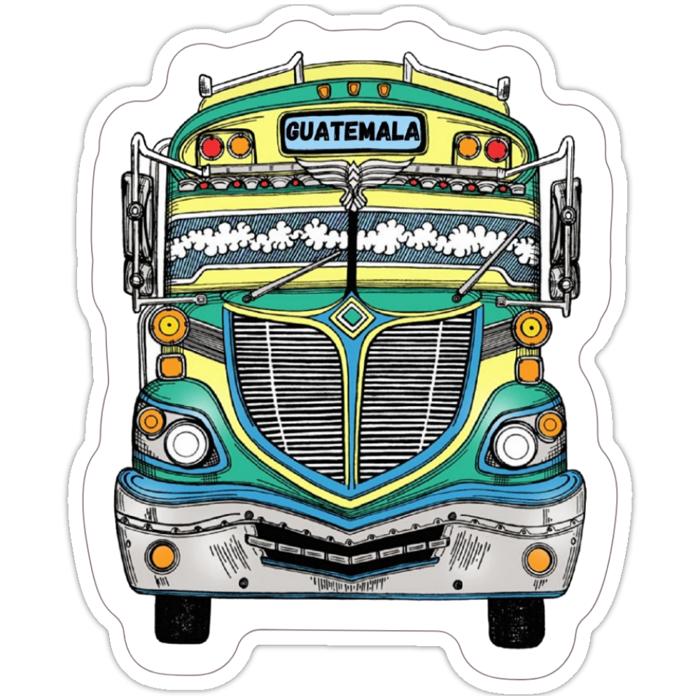 Chicken Bus Vinyl Sticker