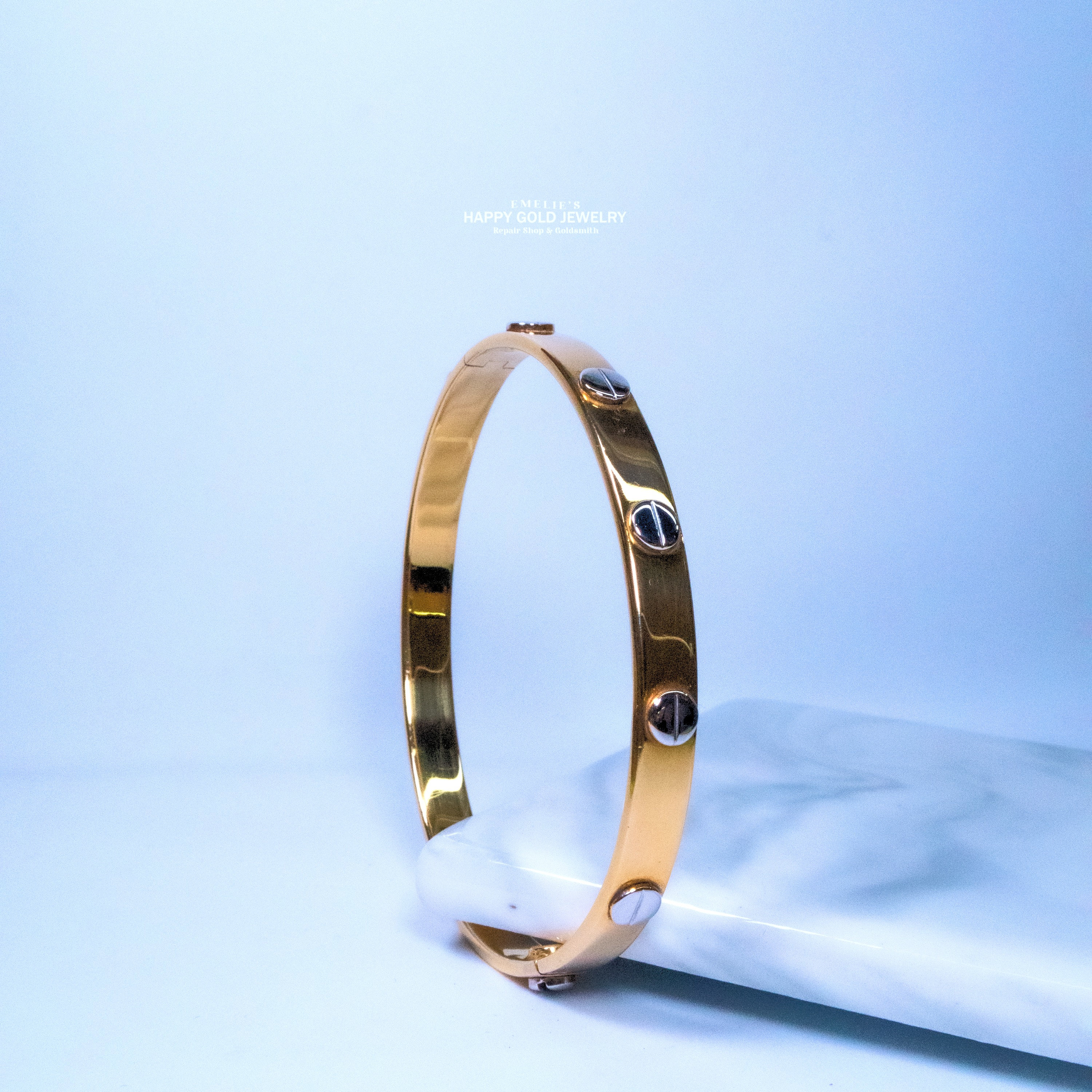 Cartier Bangle in 14K 2 Tone | Emelie's 