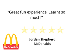“Great fun experience, Learnt so much!”