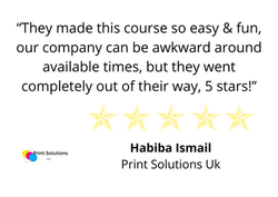 Client Testimonial - Habiba - “They made this course so easy & fun, our company can be awkward aroun