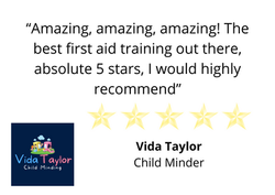 Client Testimonial - Vida Taylor - “Amazing, amazing, amazing! The best first aid training out there