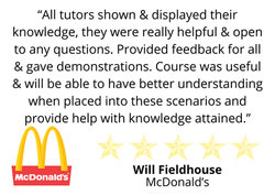 “All tutors shown & displayed their knowledge, they were really helpful & open to any questions. Pro