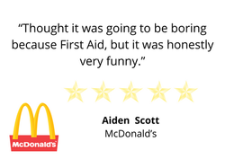 “Thought it was going to be boring because First Aid, but it was honestly very funny.”