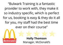 Client Testimonial - Holly Thomson - “Bulwark Training is a fantastic provider to work with, they ma
