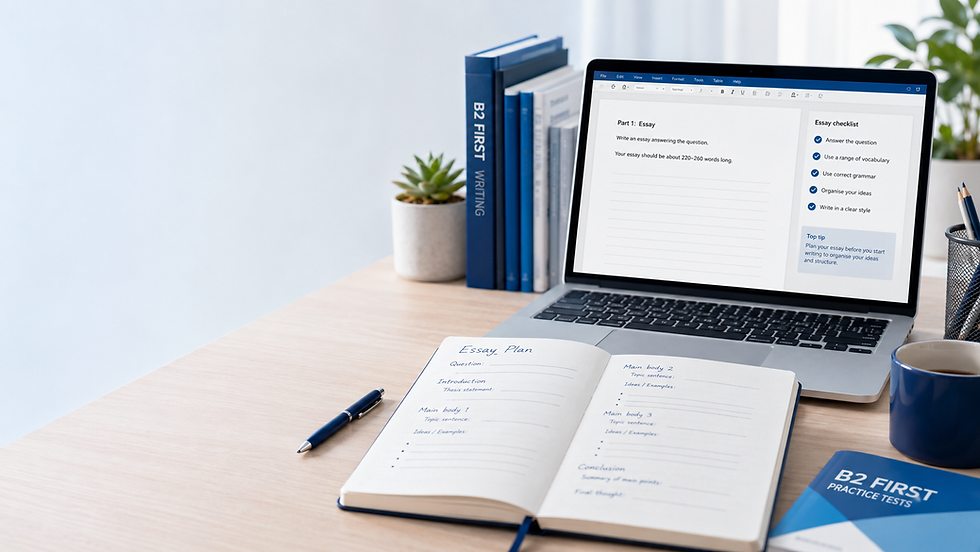 B2 First Essay Writing Masterclass: From Plan to Final Answer